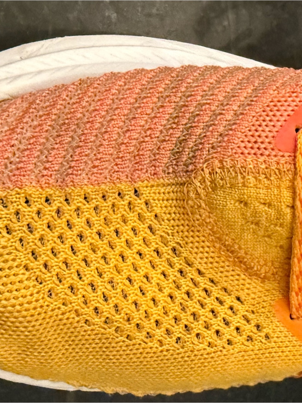 Hoka Carbon X 3 sneakers in the Radiant Yellow and Camellia colorway. - Picture 9 of 11
